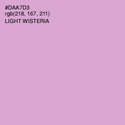 #DAA7D3 - Light Wisteria Color Image
